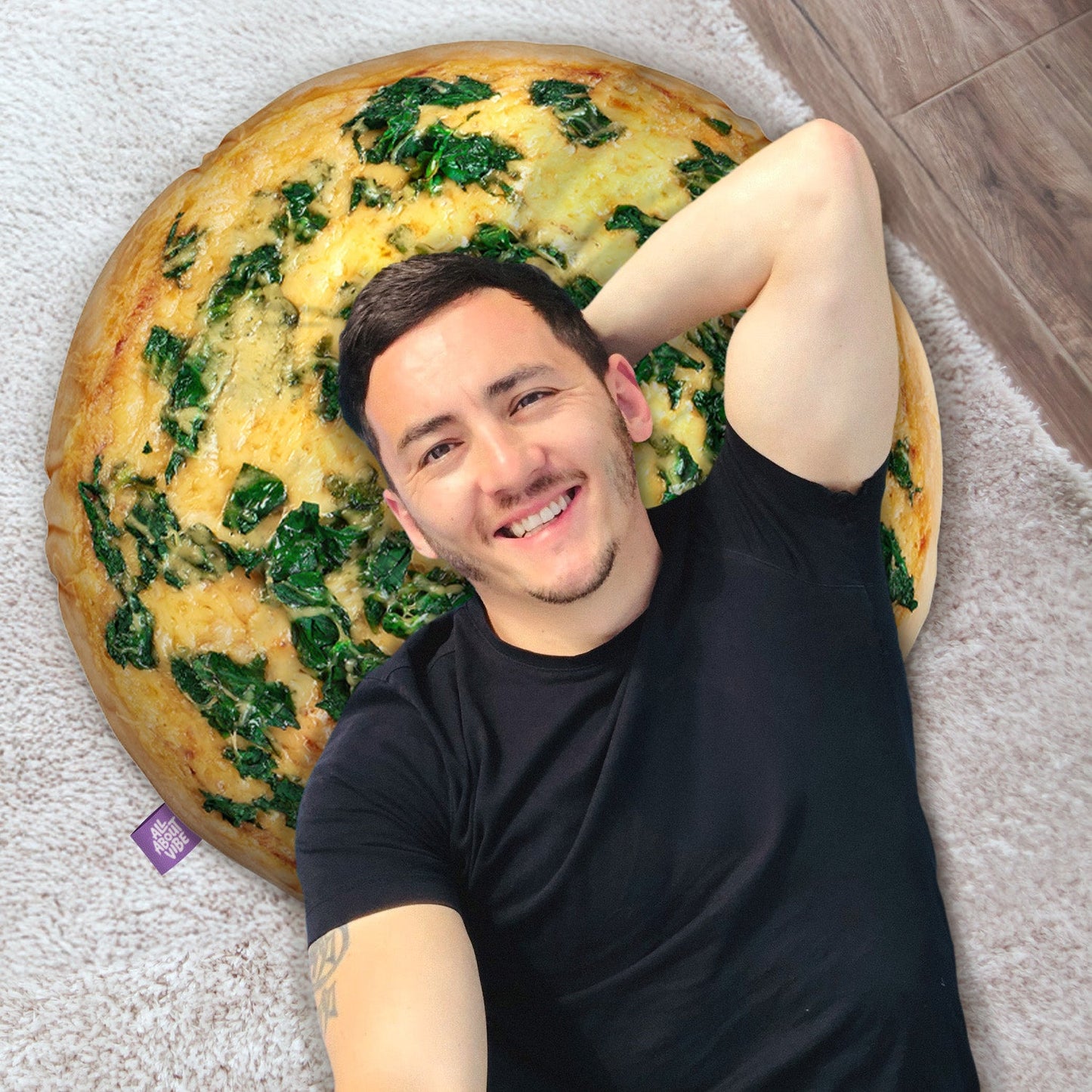 Veggie Pizza Throw Pillow By All About Vibe