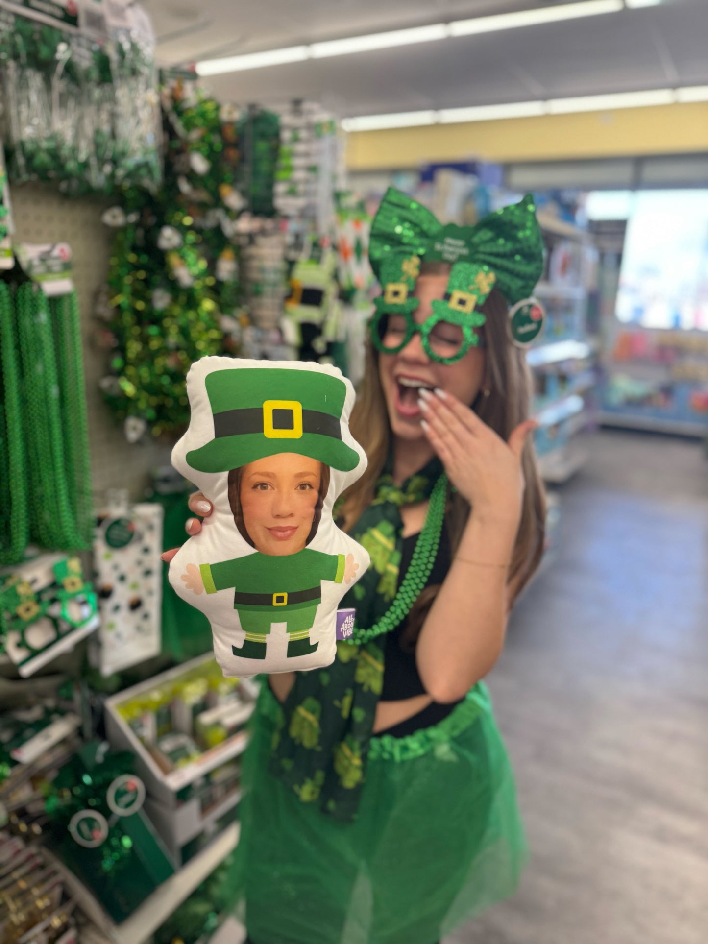 Leprechaun Custom Face Pillow