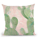 Cactus Panel Iii Throw Pillow By Albena Hristova