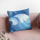 The Big Wave Throw Pillow By Albena Hristova