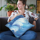 The Big Wave Throw Pillow By Albena Hristova