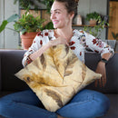 Feather Toss Crop Throw Pillow By Albena Hristova