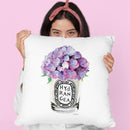 Candle Hydrangea Throw Pillow By Amanda Greenwood