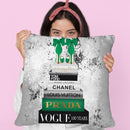Tall Book Stack Emerald With Bowoes, With Grunge Throw Pillow By Amanda Greenwood