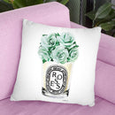 Candle With Mint Roses Throw Pillow By Amanda Greenwood