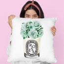 Candle With Mint Roses Throw Pillow By Amanda Greenwood