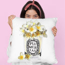 Candle With Yellow Plumerias Throw Pillow By Amanda Greenwood
