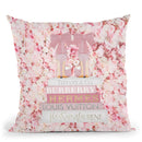 Blush Fashion Books On Peach Flower Wall Throw Pillow By Amanda Greenwood