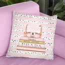 Books Medium Blush With Quilted Bag. Pink Stripes Black Dots Throw Pillow By Amanda Greenwood