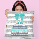 Blue And Teal Fashion Books With Bow Shoes Glitter Stripe
Throw Pillow By Amanda Greenwood
