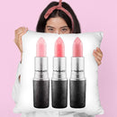 Lipstick 3 Blush Throw Pillow By Amanda Greenwood