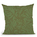 Aloha Green Pattern Throw Pillow By Andrea Haase