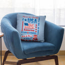 America Stars And Stripes Throw Pillow By Andrea Haase
