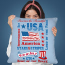 America Stars And Stripes Throw Pillow By Andrea Haase