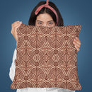 Art Deco Pastel Brown Throw Pillow By Andrea Haase