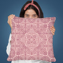 Art Deco Pastel Pink Throw Pillow By Andrea Haase