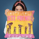 Best Friends Birds Throw Pillow By Andrea Haase