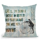 Bicycle Throw Pillow By Andrea Haase