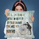 Bicycle Throw Pillow By Andrea Haase