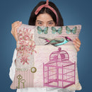 Bird Collage I Throw Pillow By Andrea Haase