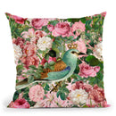 Bird Flowers Throw Pillow By Andrea Haase