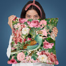 Bird Flowers Throw Pillow By Andrea Haase