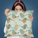 Birds Patchwork Throw Pillow By Andrea Haase