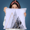 Blue Icebergs Throw Pillow By Andrea Haase