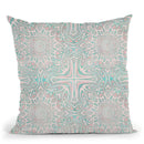 Blue Yellow Oriental Throw Pillow By Andrea Haase