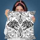 Boho Tiger I Throw Pillow By Andrea Haase