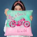 Born To Be Wild Throw Pillow By Andrea Haase