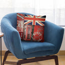 Britain Collage Throw Pillow By Andrea Haase