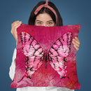 Butterfly Pink Throw Pillow By Andrea Haase