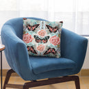 Butterfly Rose Throw Pillow By Andrea Haase