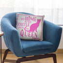 Cat Queen Throw Pillow By Andrea Haase