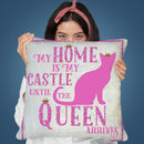 Cat Queen Throw Pillow By Andrea Haase