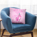 Caticorn Rosa Throw Pillow By Andrea Haase