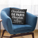 Chalkboard Chocolaterie Square Throw Pillow By Andrea Haase