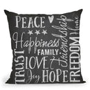 Chalkboard Inspiration Throw Pillow By Andrea Haase