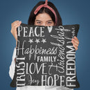 Chalkboard Inspiration Throw Pillow By Andrea Haase