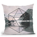 Cliff Water Geometric Throw Pillow By Andrea Haase
