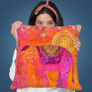 Elephant Artwork I Throw Pillow By Andrea Haase