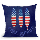 Free Spirit Usa Throw Pillow By Andrea Haase