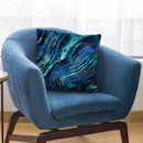 Gemstone Blue Teal Throw Pillow By Andrea Haase
