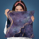 Gemstone Glamour Purple Throw Pillow By Andrea Haase