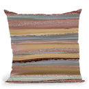 Glamour Stripes Gold Mix Throw Pillow By Andrea Haase