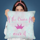 If The Crown Fits Ii Throw Pillow By Andrea Haase