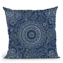 Indigo Batik Throw Pillow By Andrea Haase