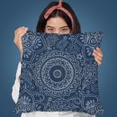 Indigo Batik Throw Pillow By Andrea Haase