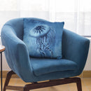 Jellyfish Blue Throw Pillow By Andrea Haase